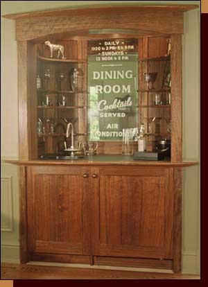 Dining Room Built-in Bar