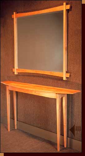 Side Table and Mirror